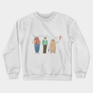 Moose Friends Crewneck Sweatshirt